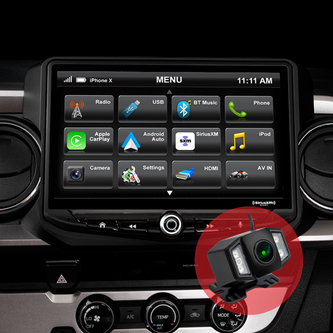 Toyota Tacoma (2016-2023) HEIGH10 10" Radio Kit and Front Facing Camera with Night Vision