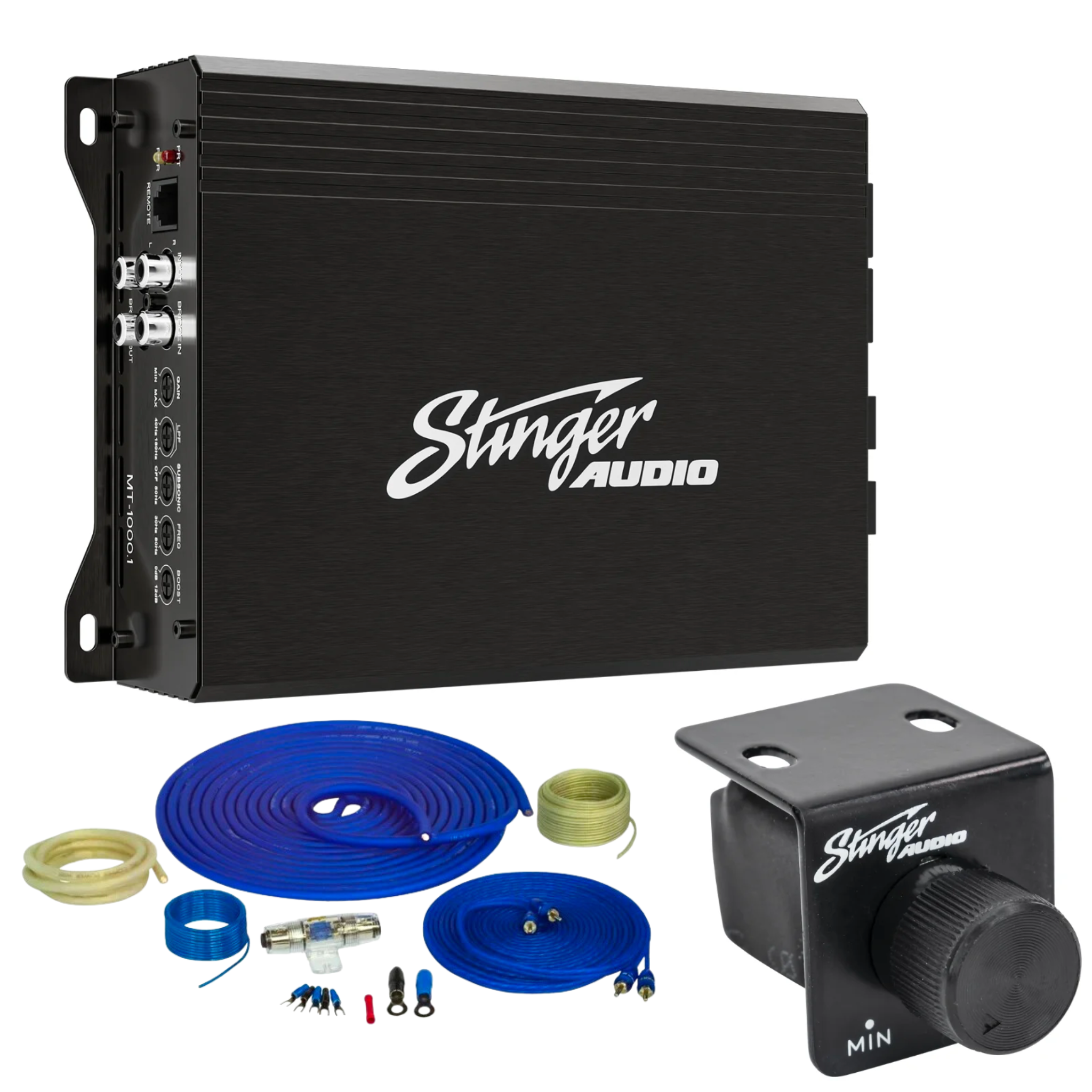 Stinger Audio MT-1500.1 1,500 Watt (RMS) Class D Monoblock Car Audio Amplifier with 4GA Wiring Kit