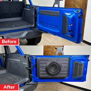 Ford Bronco (2021+) 400 Watt (RMS) Swing Gate Loaded Subwoofer Enclosure with Car Audio Amplifier and Complete Wiring Kit