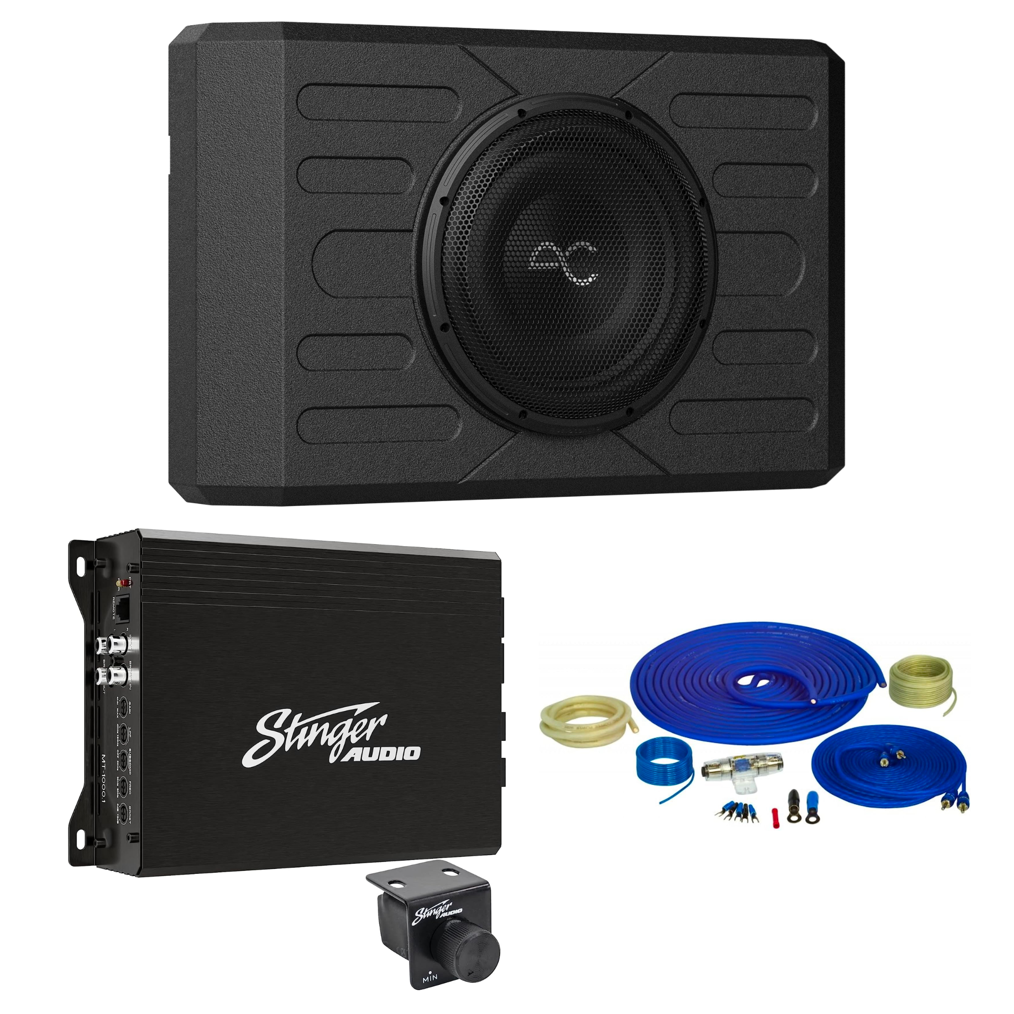 Ford Bronco (2021+) 400 Watt (RMS) Swing Gate Loaded Subwoofer Enclosure with Amplifier & Complete Wiring Kit