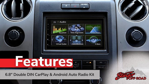 Chevrolet Trucks: Silverado (2003-2006) & More 6.8” Double DIN Touch Screen Radio Kit