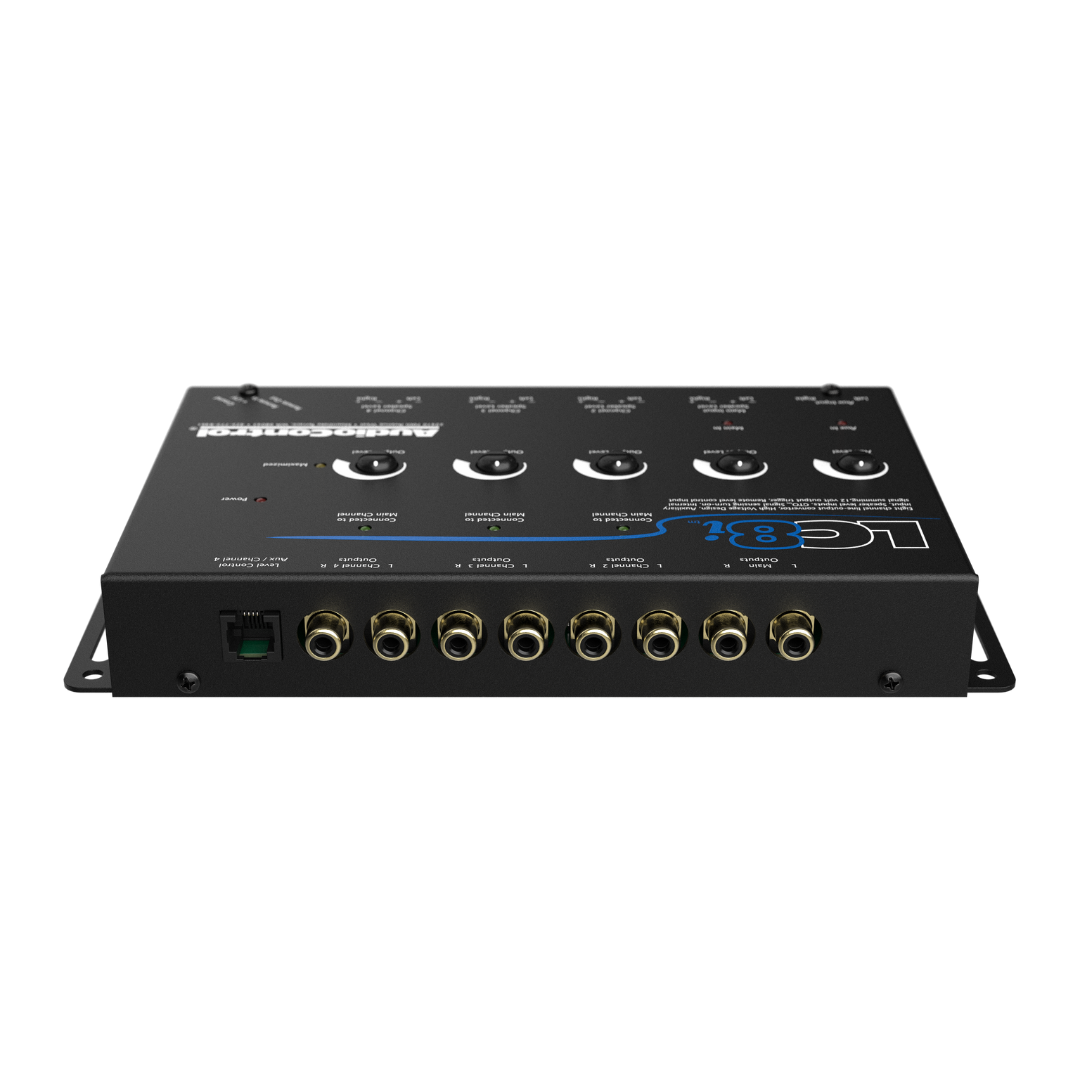 AudioControl LC8i Black 8-Channel Line Output Converter with Auxiliary Input