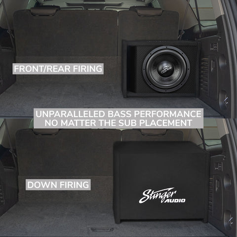 Single 12" 1,000 Watt (RMS) Loaded Ported Subwoofer Enclosure (1,000 Watts RMS/1,500 Watts Max) Bass Package with Car Audio Amplifier & Complete Wiring Kit