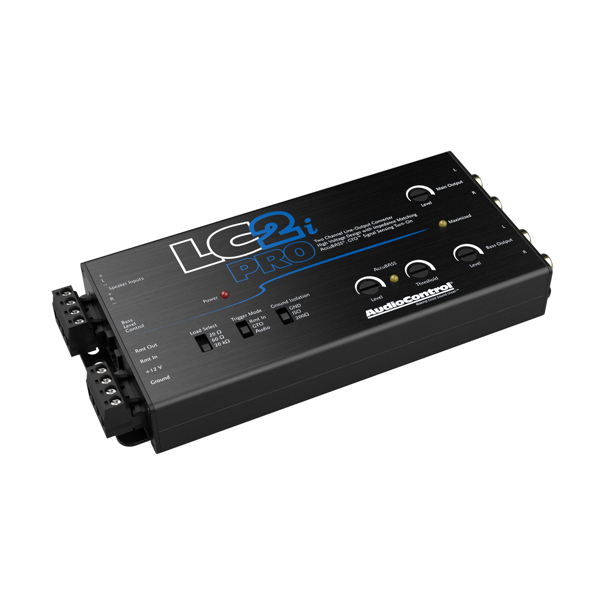 AudioControl LC2i PRO 2-Channel Line Output Converter with ACR-1 Dash Remote Subwoofer Control