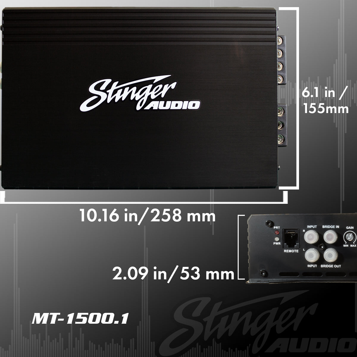 Stinger Audio MT-1500.1 1,500 Watt (RMS) Class D Monoblock Car Audio Amplifier
