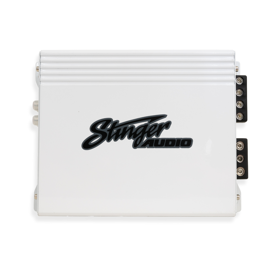 Stinger Audio white monoblock marine amplifier