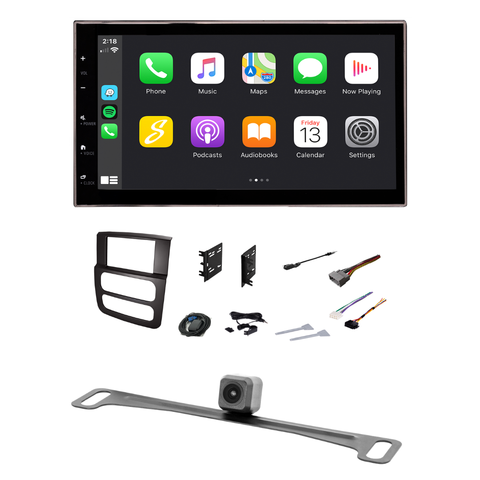 Dodge RAM Truck (2002-2005) 6.8” Double DIN Touch Screen Radio Kit with Reverse Backup Camera Kit