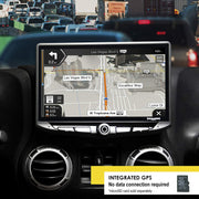 Jeep Wrangler JK GPS navigation screen for Stinger HEIGH10 Radio