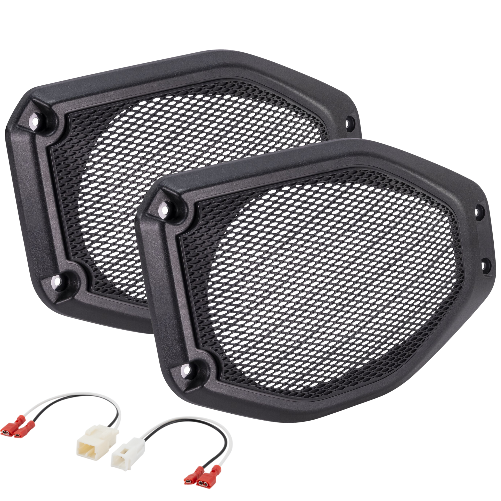 AudioControl PNW Series 6x9" 75 Watt (RMS) High-Fidelity Coaxial Speakers with Jeep Wrangler JL/Gladiator Sound Bar Mounting Kit (Pair)