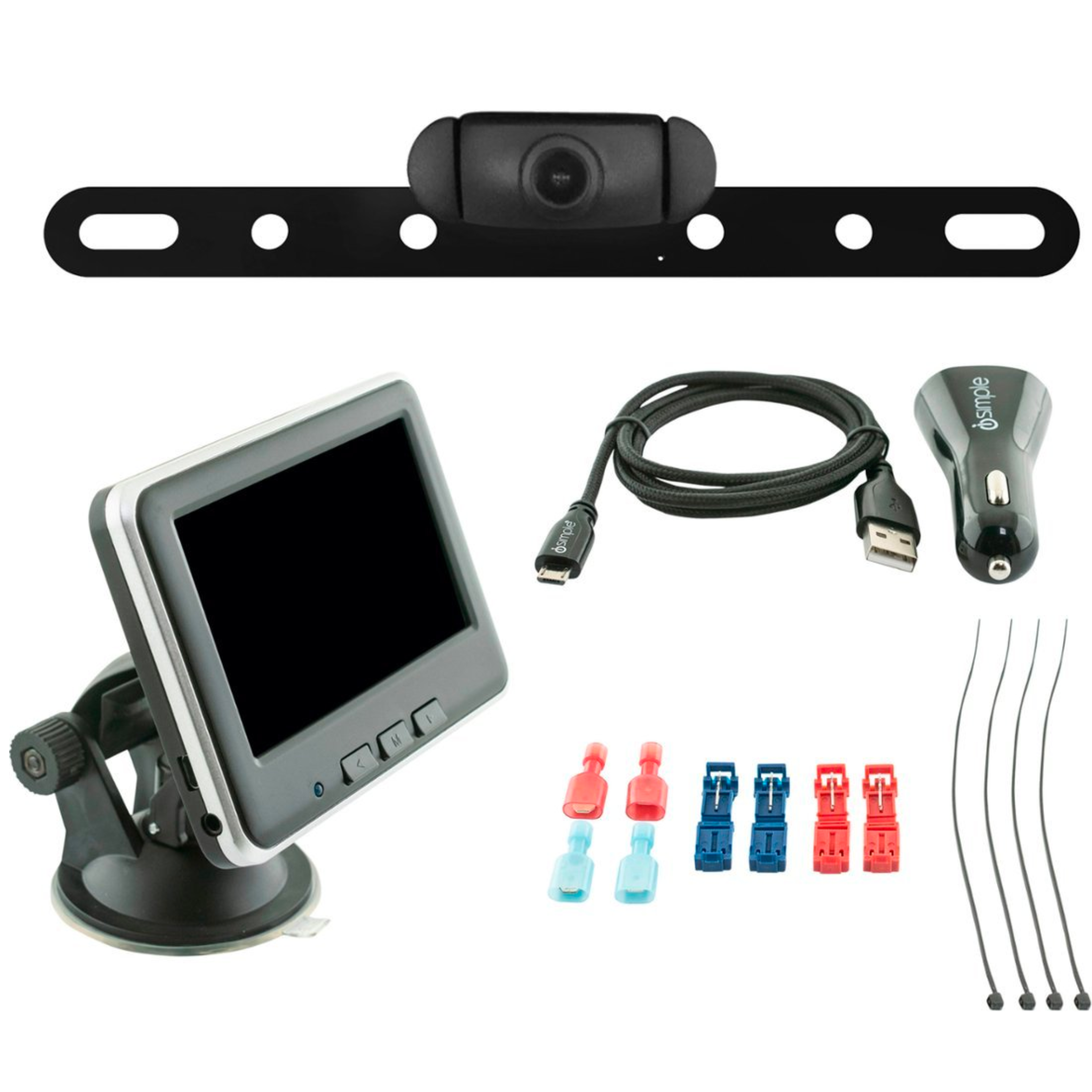 Wireless Backup Camera Kit with 4.3" Color Monitor