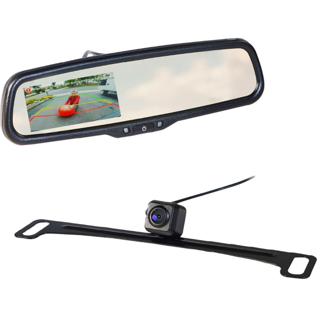 4.3" Rear-View Mirror Monitor with Backup Camera Kit