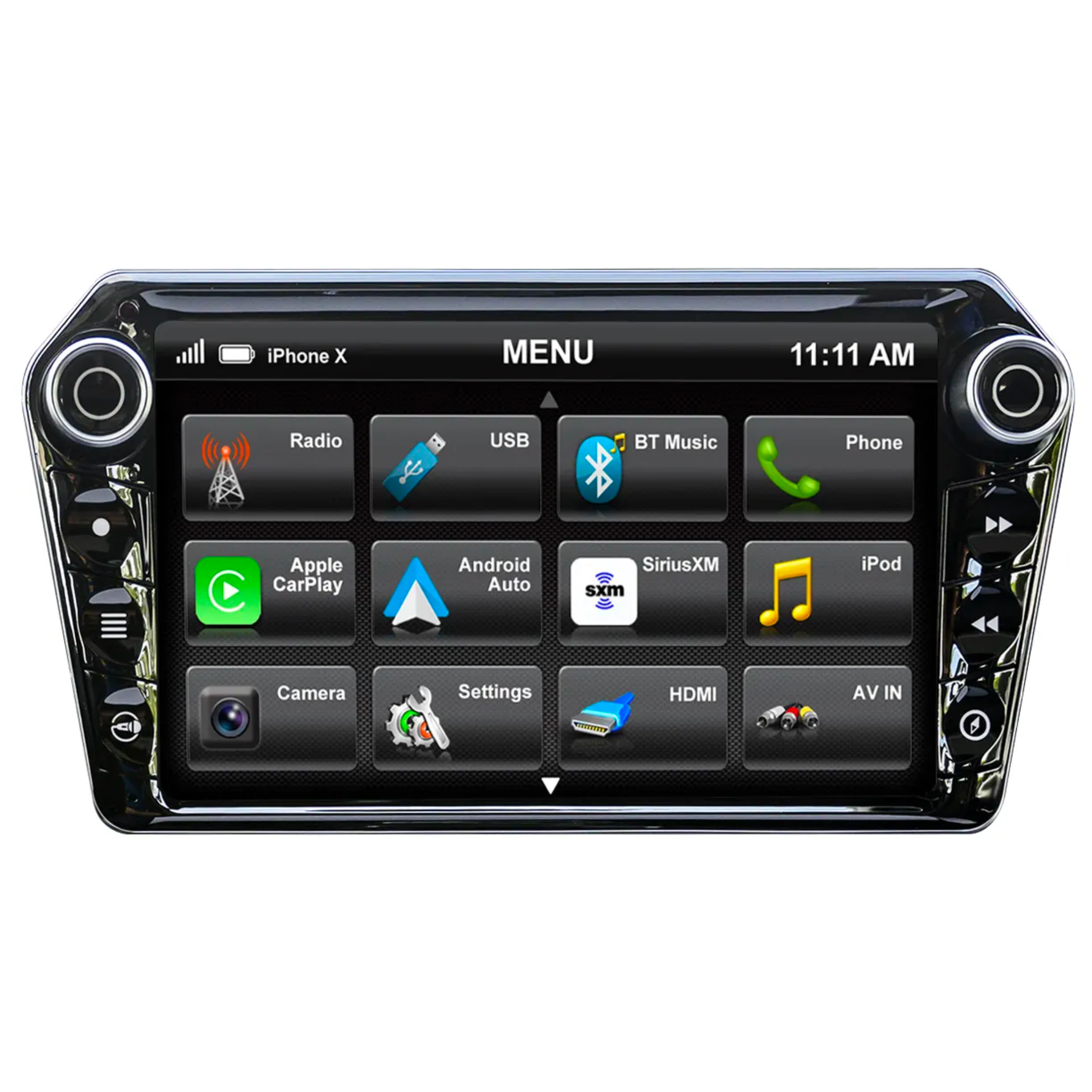 Elev8 8" Touchscreen Universal Multimedia Car Radio