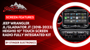 Jeep Wrangler JL/Gladiator JT (2018-2023) HEIGH10 10" Radio Kit with Dual Blind Spot Camera Kit (set of two)