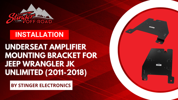 Under Seat Amplifier Mounting Bracket for Jeep Wrangler JK Unlimited (2011-2018)
