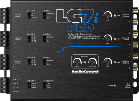 AudioControl LC7i PRO Six-Channel Line Output Converter with Accubass