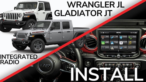 Jeep Wrangler JL/Gladiator JT (2018-2023) HEIGH10 10" Radio Kit with AHD/CVBS Dual Blind Spot Camera Kit (set of two)