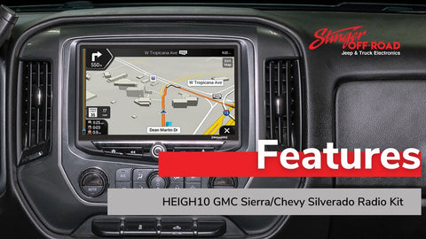 Chevy Silverado/GMC Sierra (2014-2018) HEIGH10 10" Radio Kit with Universal Wireless Backup Camera