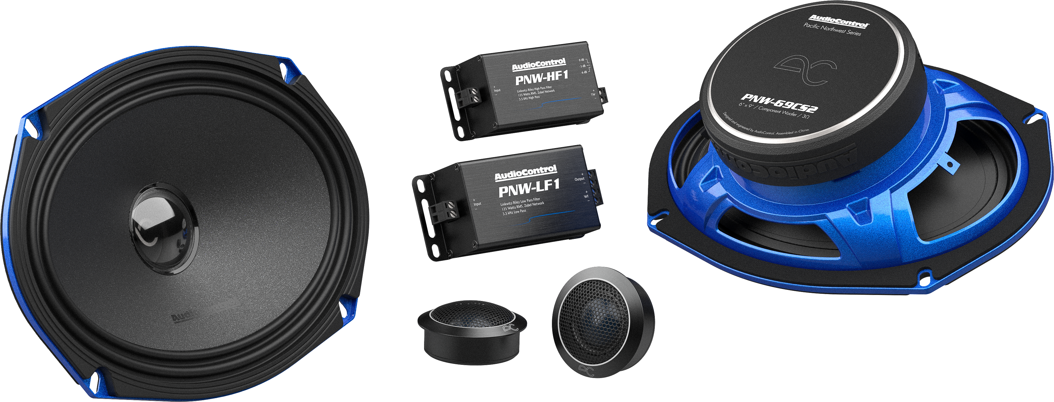 AudioControl PNW Series 6x9" 100 Watt (RMS) High-Fidelity Component Speakers (Pair)