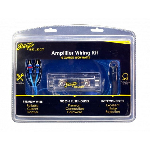 1/0 Gauge 1,500 Watt Complete Amplifier Wiring Kit