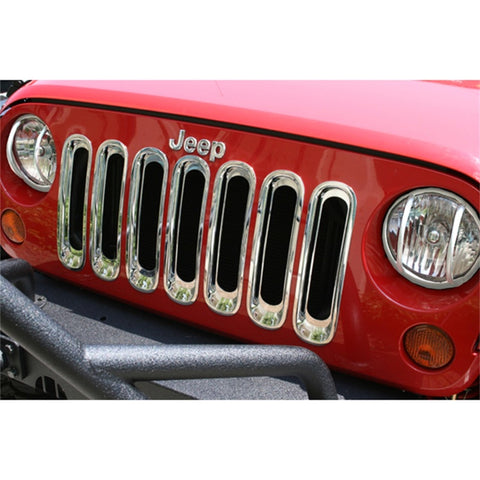 Jeep Wrangler (2007-2018) Chrome Grille Inserts