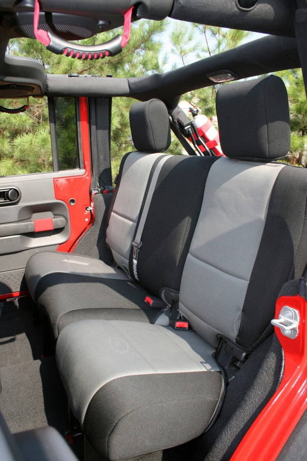 Jeep Wrangler JK 4-Door (2011-2018) Black/Gray Seat Cover Kit
