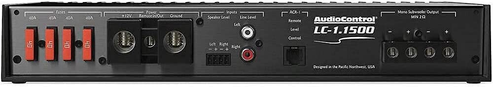 AudioControl LC-1.1500 1500 Watt Mono Subwoofer Amplifier