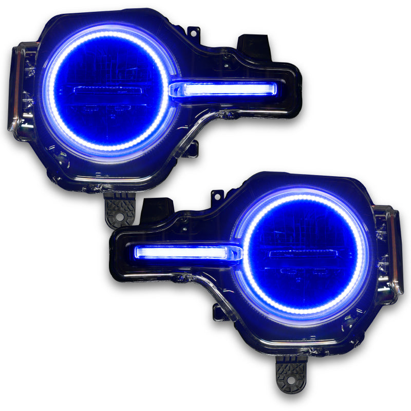 Ford Bronco (2021+) Headlight Halo Kit wit DRL Bar | Base Headlights ColorSHIFT (RF Controller)