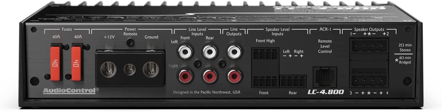 AudioControl LC-4.800 4-Channel Car Amplifier with AccuBass