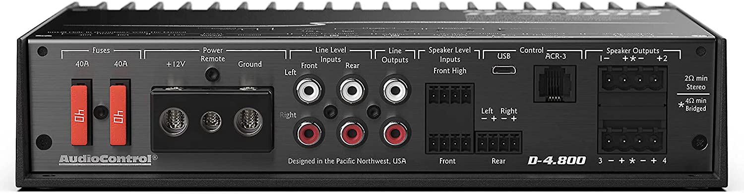 AudioControl D-4.800 4-Channel DSP Amplifier with Matrixing