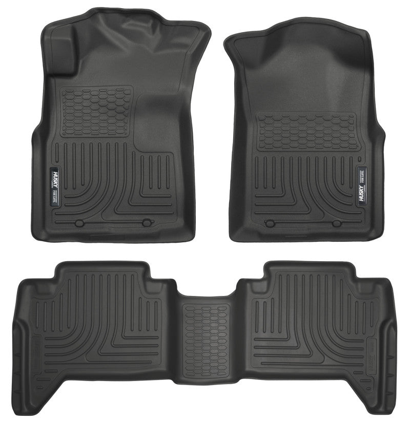 Toyota Tacoma (2005-2015) WeatherBeater Front & Rear Floor Liners (Black)
