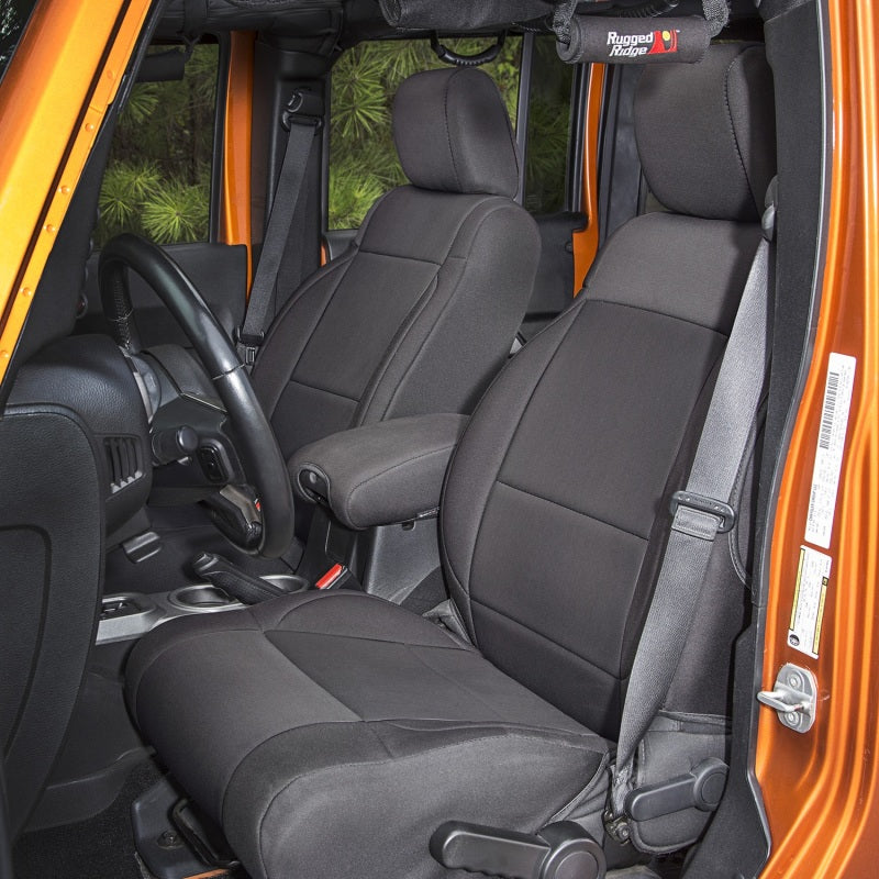 Jeep Wrangler JK (2011-2018) Neoprene Front Seat Covers (Black)