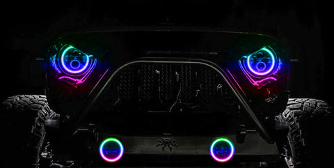 Jeep Wrangler JK/JL/Gladiator JT Dynamic ColorSHIFT High Performance 20W LED Fog Lights