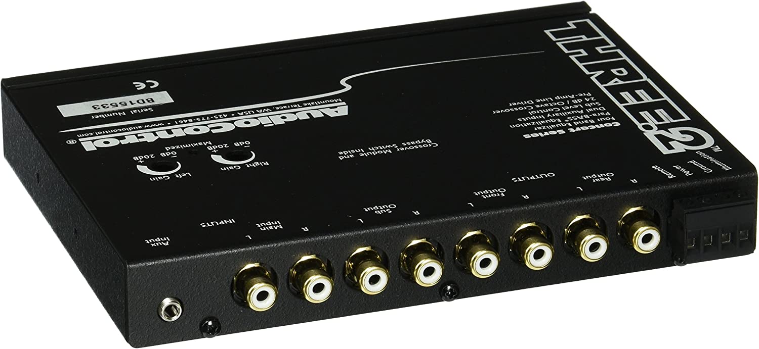 AudioControl THREE.2 in-Dash Pre-Amp Equalizer and Line Driver with Dual Auxiliary Inputs