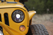 KC HiLiTES Jeep Wrangler JK (2007-2018) 7" Gravity LED Pro DOT Headlight (Pair Pack System)