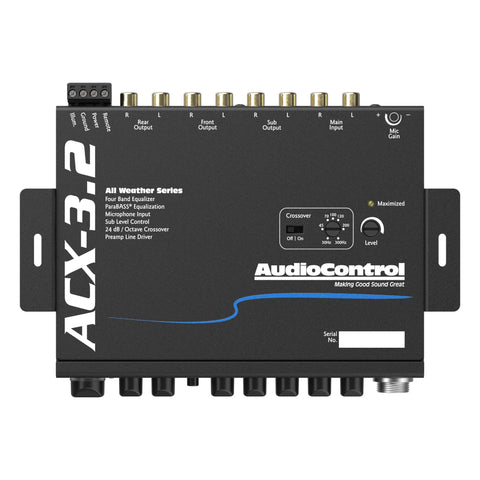 AudioControl ACX-3.2 All-Weather Equalizer & Crossover with Paging Mic