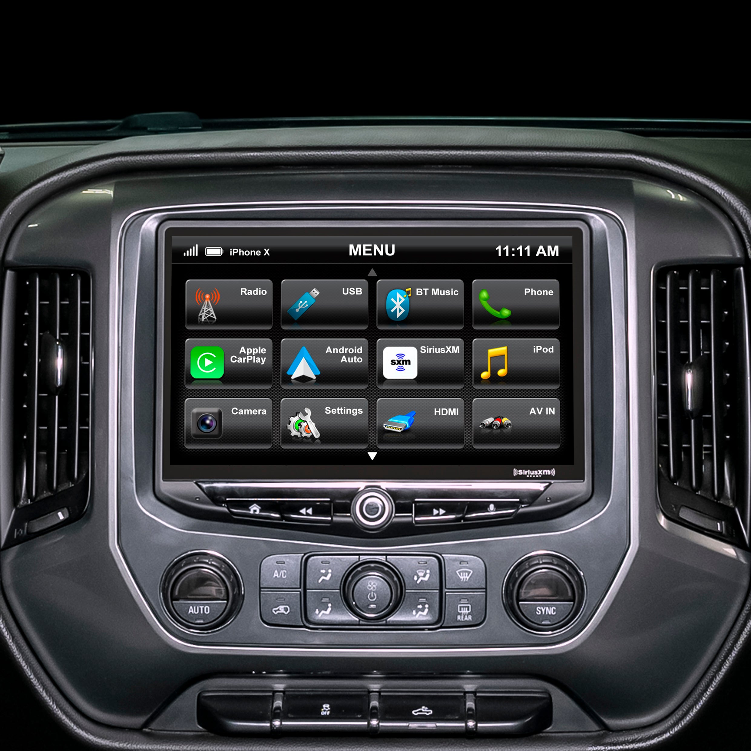 Chevy Silverado/GMC Sierra (2014-2018) HEIGH10 10" Plug-and-Play Radio Kit