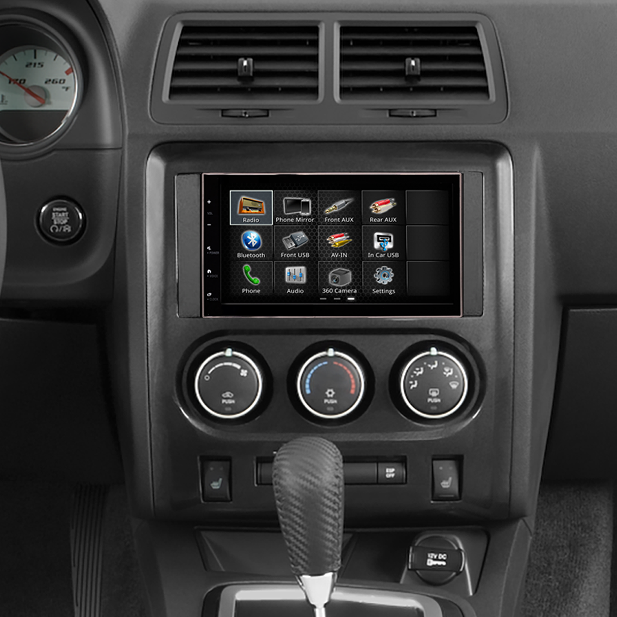 Dodge Challenger (2008-2014)/Charger (2008-2010) 6.8" Double DIN Radio Kit