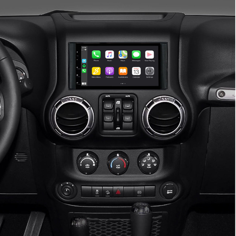 Jeep Wrangler JK (2007-2018) 6.8” Double DIN Touch Screen Radio Kit
