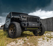 Jeep Wrangler JL / Gladiator JT (2019+) Skid Plate with Integrated LED Emitters (Clear)