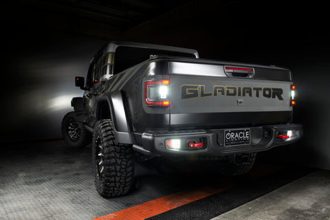Jeep Gladiator JT Rear Bumper LED Reverse Lights with Plug & Play Harness (6000K)