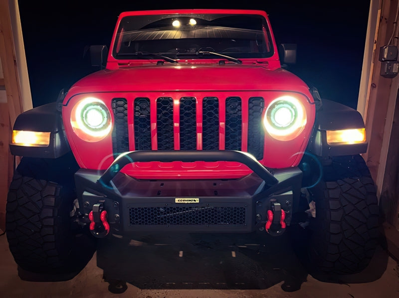 Jeep Wrangler JL (2018+)/Gladiator JT (2020+) Oculus Bi-LED Projector Headlights (Amber/White Switchback)
