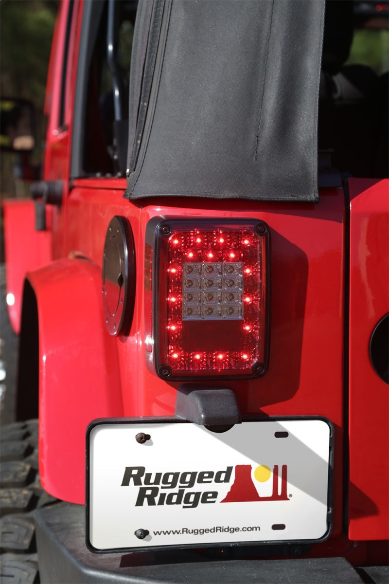 Jeep Wrangler JK (2007-2018) Set Smoke Led Tail Lights