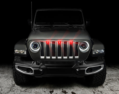 Jeep Gladiator JT Pre-Runner Style LED Grille Kit (Red)