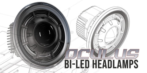 Jeep Wrangler JK Oculus 7" Bi-LED Projector Headlights (6000K)