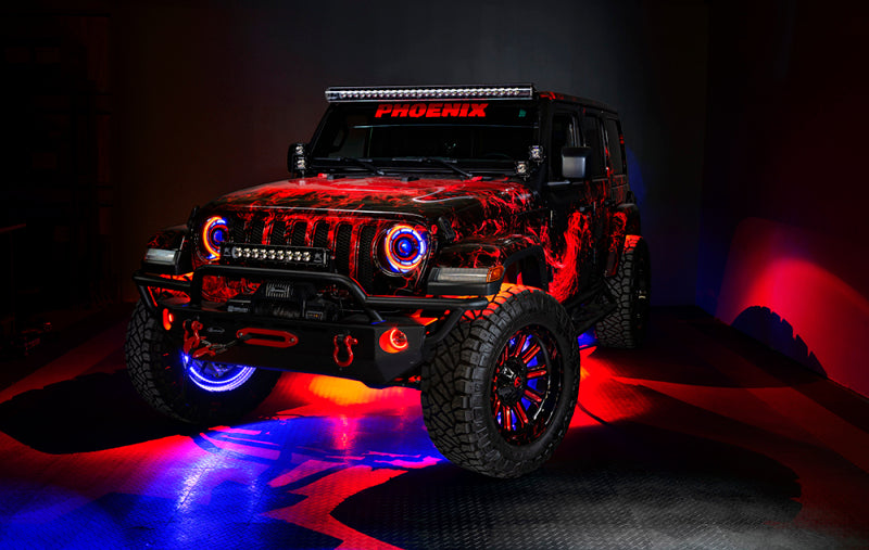 Jeep Wrangler JK/JL/Gladiator JT ColorSHIFT High Performance 20 Watt LED Fog Lights (No Controller)