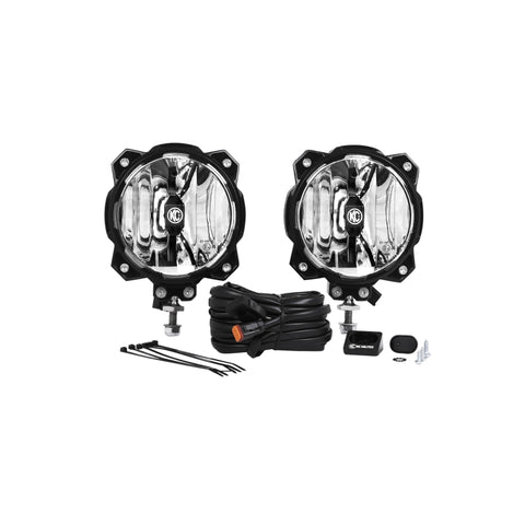 KC HiLiTES 6" Pro6 Gravity LED Light 20w Dual Mount Wide-40 Beam (Pair Pack System)