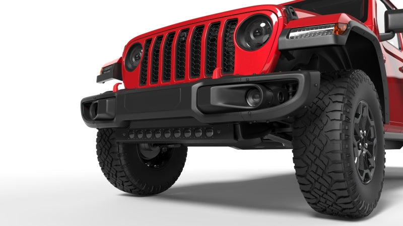 Jeep Wrangler JL (2018+)/Gladiator JT (2020+) Skid Plate with Integrated LED Emitters (Clear)