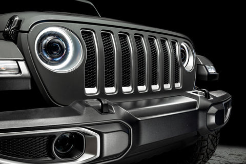Jeep JL/Gladiator JT Oculus Bi-LED Projector Headlights (Satin Silver)