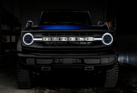 Ford Bronco (2021-2022) Headlight Halo Kit with DRL Bar | Base Headlights ColorSHIFT (2.0 Controller)