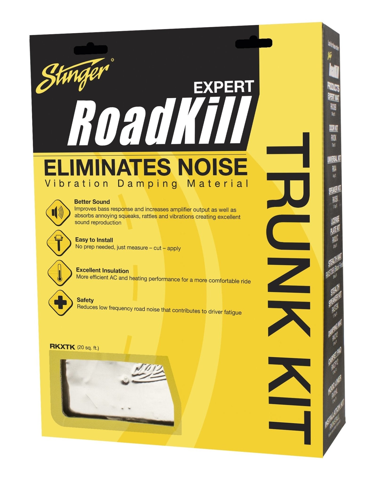RoadKill Vibration Expert Trunk Kit Damping Material (20 sq ft)